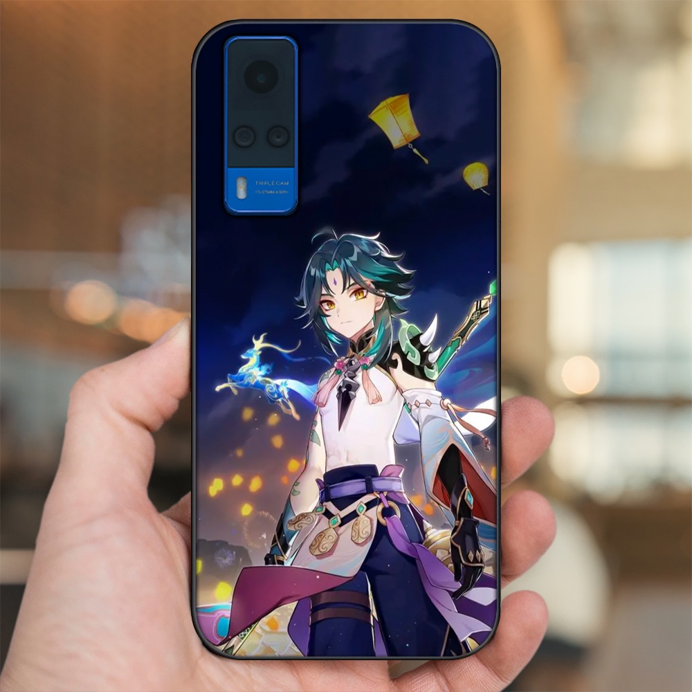 Ốp lưng Vivo Y51 2020, Y53s viền đen in hình Xiao Genshin Impact