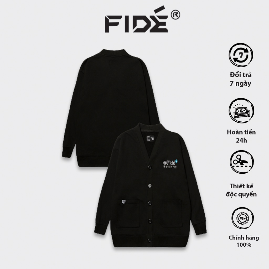 ÁO CARDIGAN FIDE TÍCH XANH IN