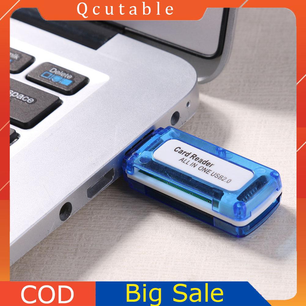 Đầu đọc thẻ nhớ kết hợp USB 2.0 4 trong 1 tiện lợi chuẩn Micro SD TF M2 | BigBuy360 - bigbuy360.vn