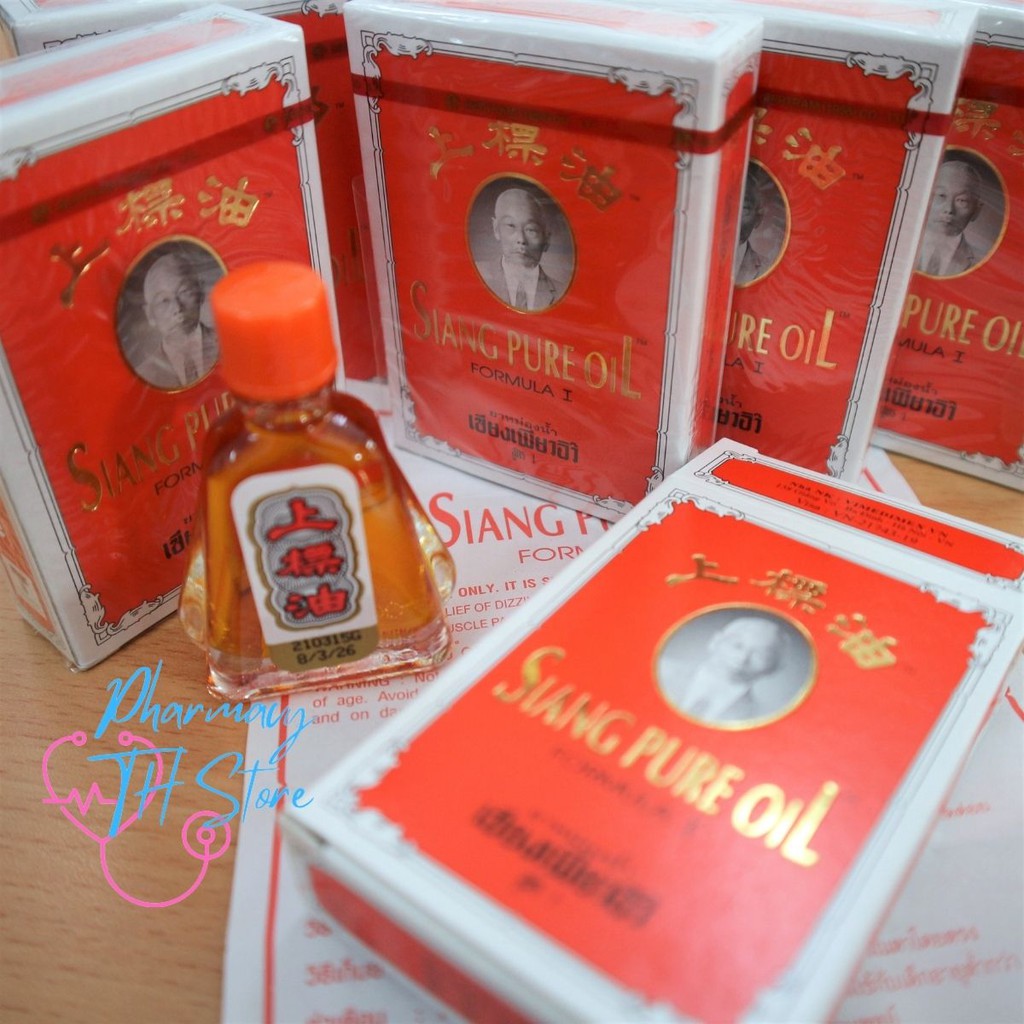 Siang Pure Oil - Dầu Thái đỏ hàng nội địa Thailand chính hãng - FORMULA I - Chai 3 ml và 7 ml - Pharmacy TH Store