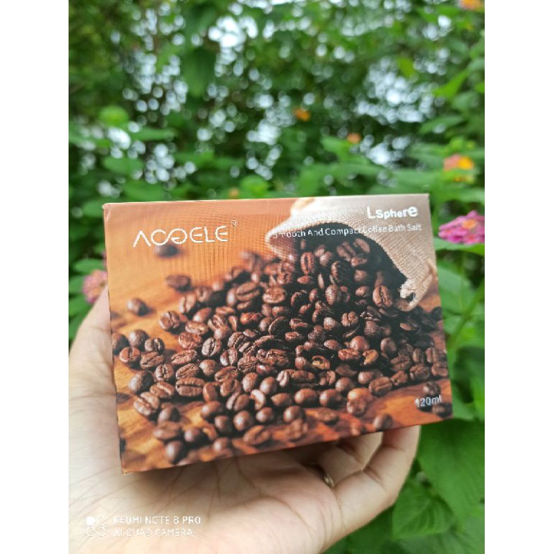 A7 Muối Tắm Coffe Dừa Cao Cấp 120gr Tẩy Tế Bào Chết Toàn Thân Giúp Da Trắng Mịn, Giảm Thâm Sạm Hũ To Quai Sắt