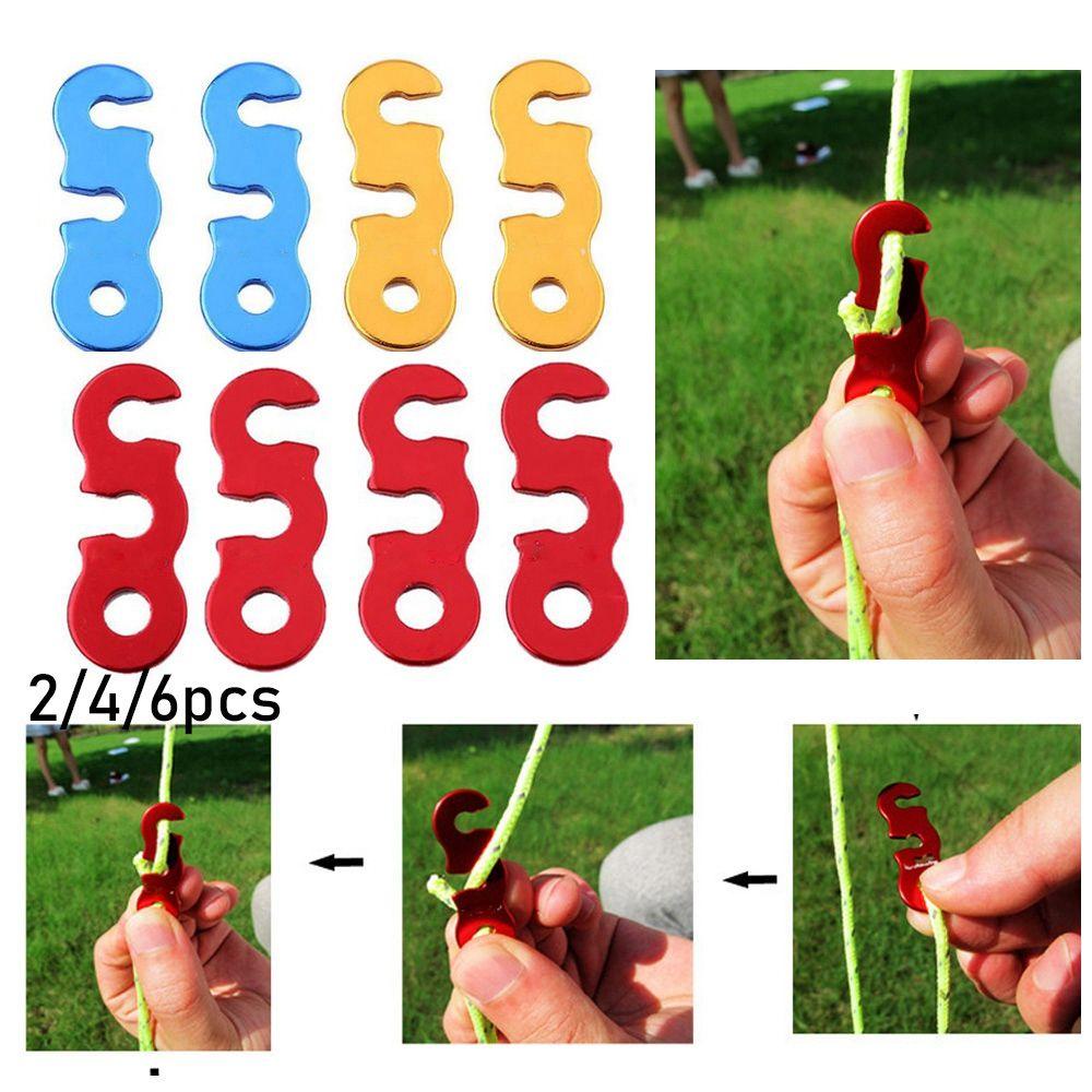 Set 2 / 4 / 6 Móc Khóa Dây Thừng Điều Chỉnh Được Dành Cho Hoạt Động Ngoài Trời