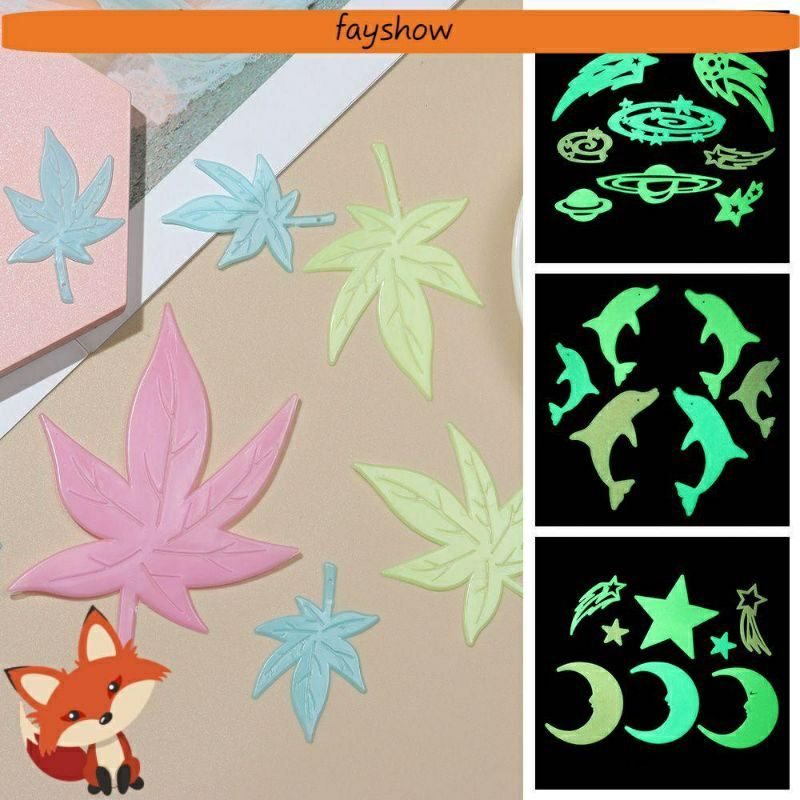 Sét tấm dạ quang phát sáng nhiều hình và kích thước trang trí ngôi nhà thân yêu