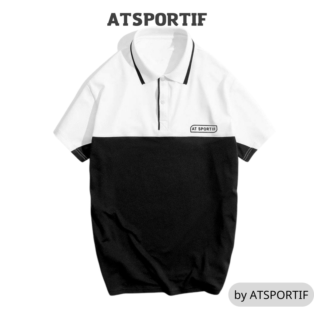 Áo Thun Nam Có Cổ Tay Ngắn Polo In Nhiệt Cao Cấp ATMAN Thời Trang