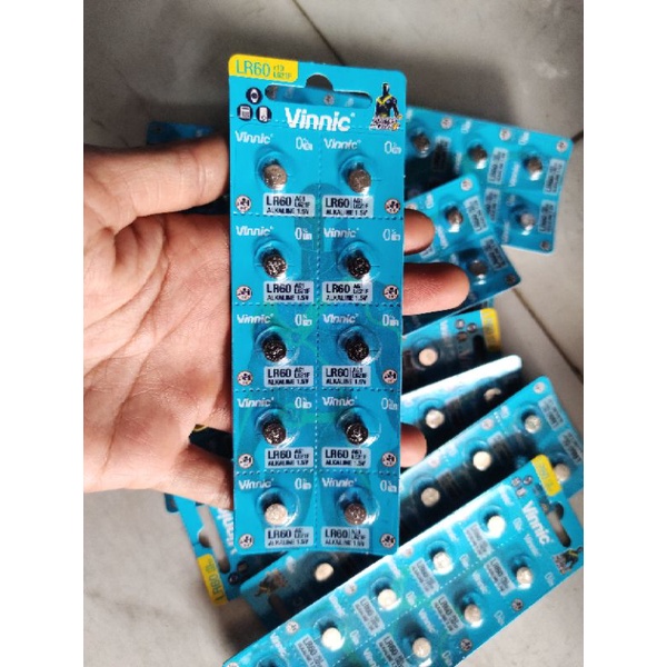 vỉ 10 viên pin cúc áo đủ loại,pin 1,5v,pin đồng hồ