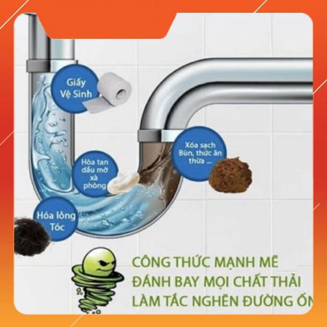 Bột thông cống, thông tắc bồn cầu, bồn rửa bát