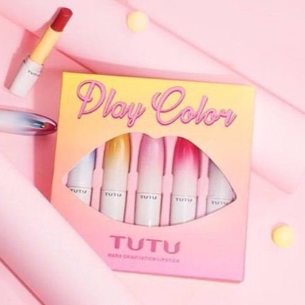 Set 5 son lì TUTU PLAY COLOR MARS GRAVITATION LIPSTICK TUTU5290