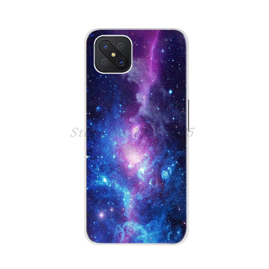 Ốp điện thoại mềm hình về vũ trụ đẹp mắt cho OPPO A3s A5 A37 A59 A57 A5s A59 A12 A31 A71 A52 A72 A92 A9