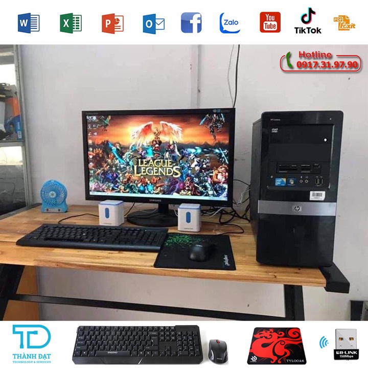 Bộ máy tính văn phòng, chơi game giá rẻ  tùy cấu hình