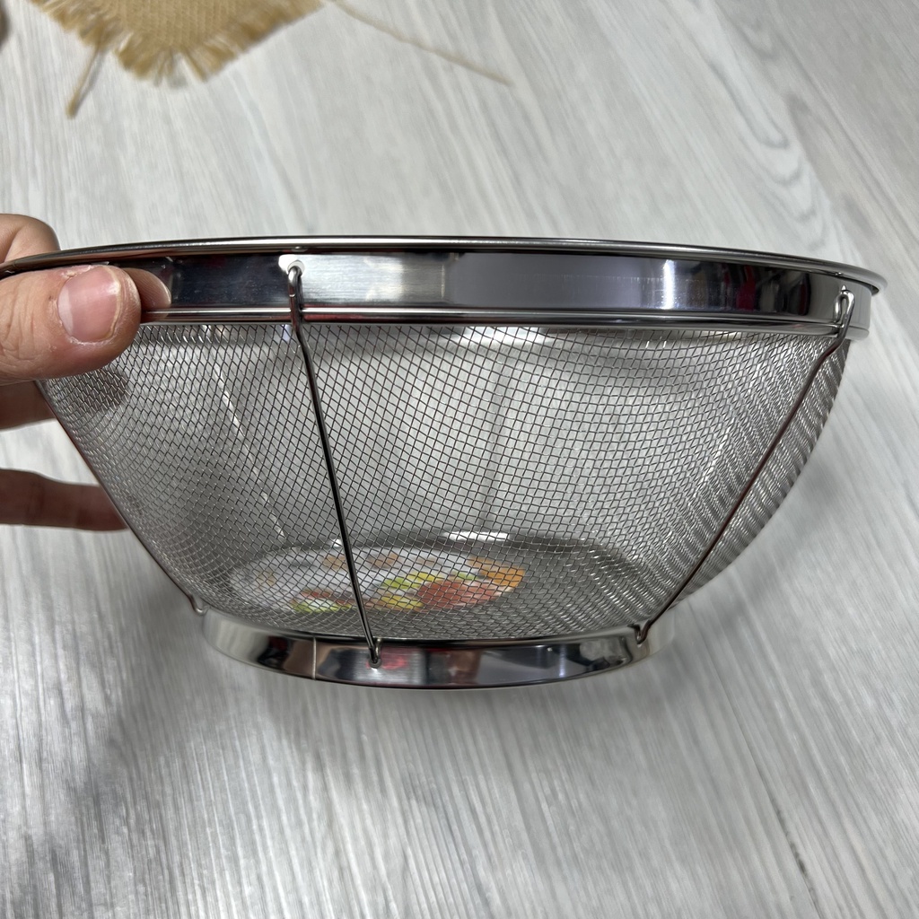 Rổ Lưới Đai Vo Gạo Inox Ko Gỉ Cao Cấp tiện lợi