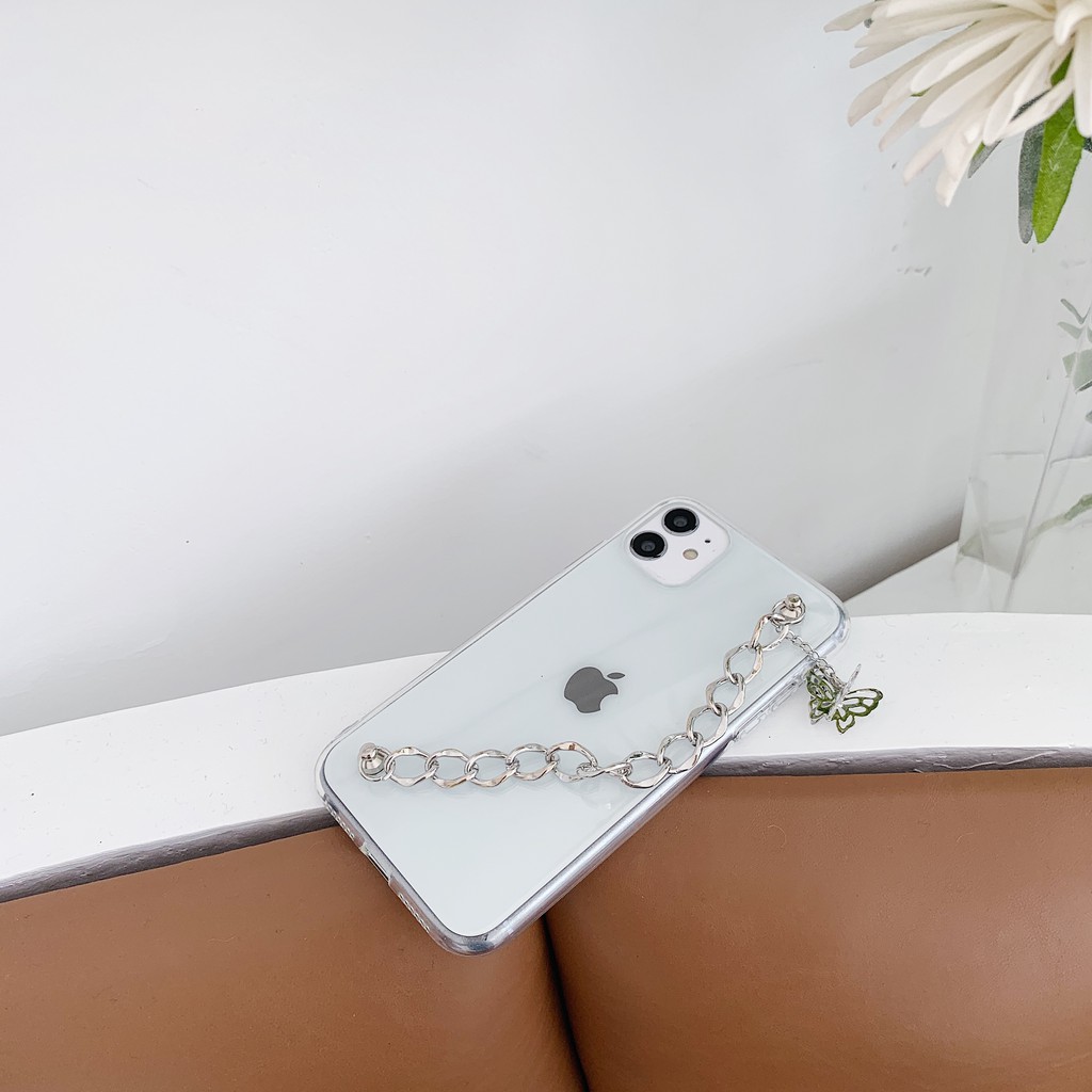 Butterfly Ốp Tpu Có Dây Đeo Trang Trí Hình Bướm Thời Trang Cho13 pro max  Iphone7 7 Plus8 8plus Xr X / Xs Xs Max 11 11 Pro 11 Pro Max 12 pro max