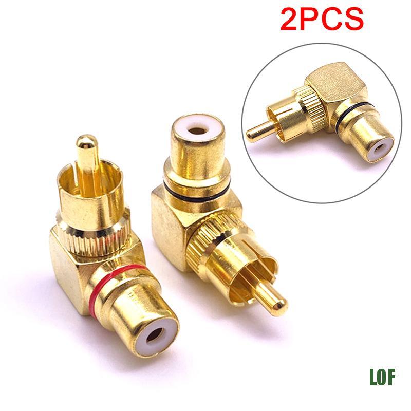 RCA Set 2 Cáp Tín Hiệu Chữ L 90 Độ Chất Lượng Cao