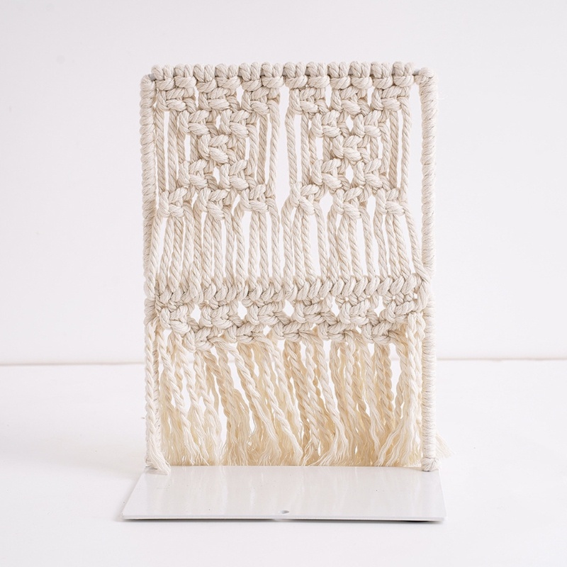 Kệ Sách Cuối Cuốn Sách Bằng Dây Thừng Cotton Siêu Cotton Chống Trượt Trang Trí Thủ Công Cuối Cùng Sách Và Trang Trí Thanh Lịch E