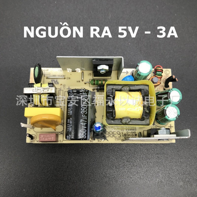 Mạch nguồn 5V - Mạch sạc Pin 5V - Mạch sạc Bình 5V cho loa kéo nguồn ra 5VDC - 3A