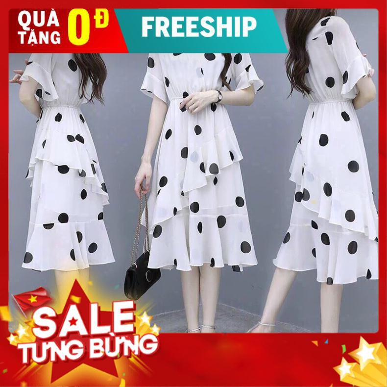 Đầm Lụa Phối Bi Tay Lỡ Nữ Đáng Yêu -75465