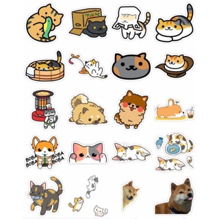 Set 20 stickers động vật & thú cưng cute trang trí laptop sổ tay - Pet & Animal Stickers Pack được chọn mẫu ( Hàng sẵn )