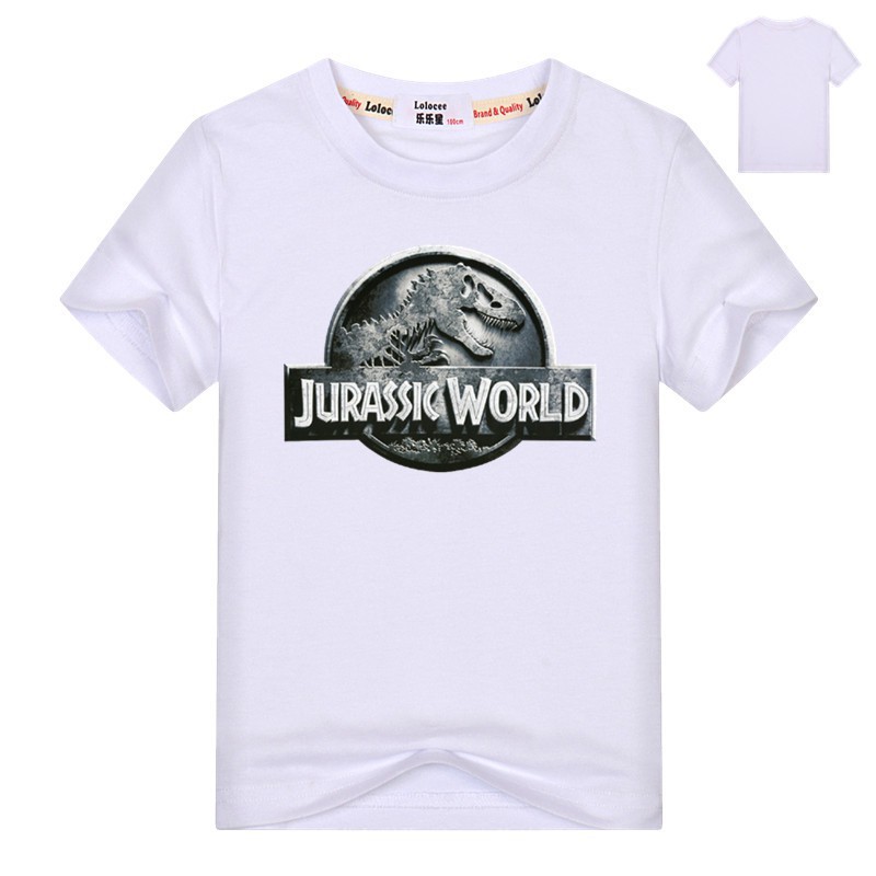 Áo thun-Jurassic World Dinosaur cho bé trai Hoạt hình 3-14yrs Tops