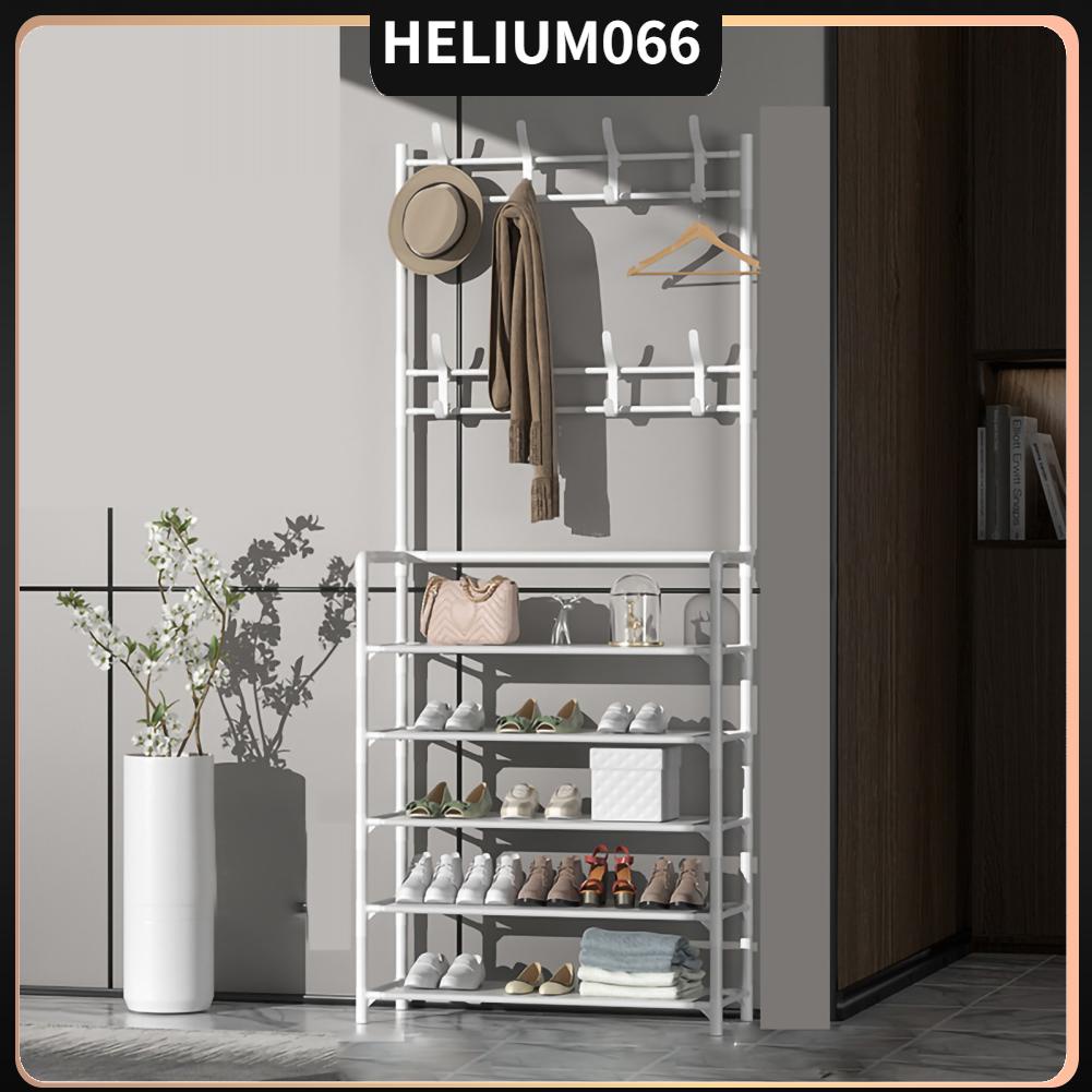 1.5/1.7m giá treo áo khoác Áo khoác đứng Giá treo quần áo bằng kim loại hiện đại Treo kệ lưu trữ cho sảnh vào Helium066