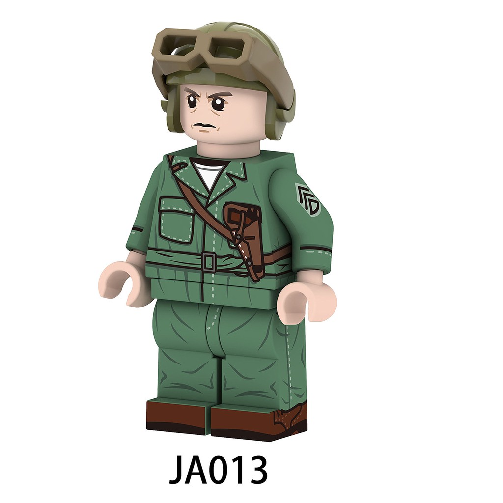 Minifigures Lắp Ráp Nhân Vật Lính Mỹ Trong Thế Chiến II Mẫu Mới Siêu Đẹp JA009 - JA014