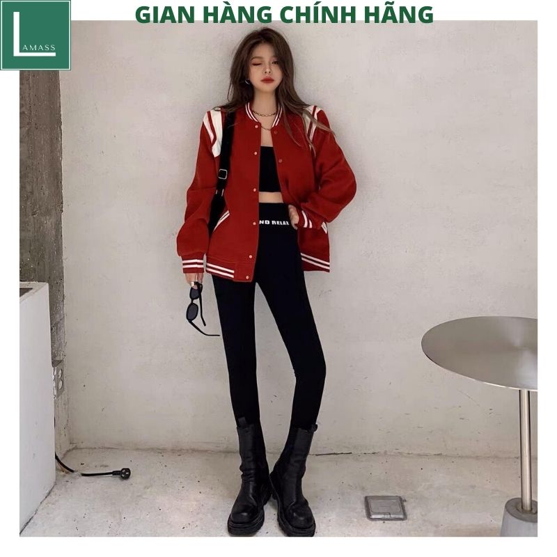 Áo khoác nam bomber Teddy Bóng Chày Sơn Tùng - Áo Khoác Chất Liệu Nỉ dày Mềm Giữ Ấm Thời Trang Unisex - LAMASS