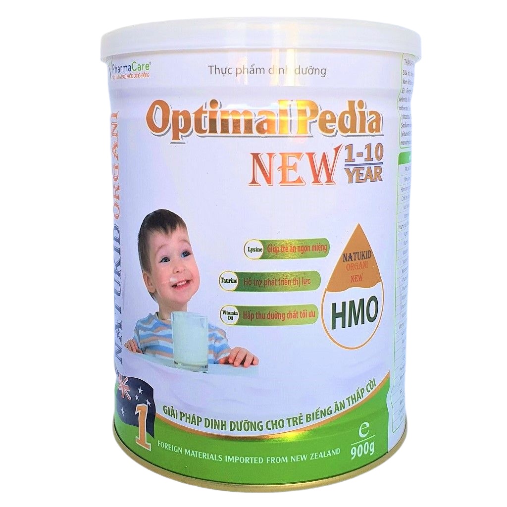 Sữa mát cho trẻ biếng ăn, suy dinh dưỡng bổ sung HMO Natukid Pedia New lon 900g