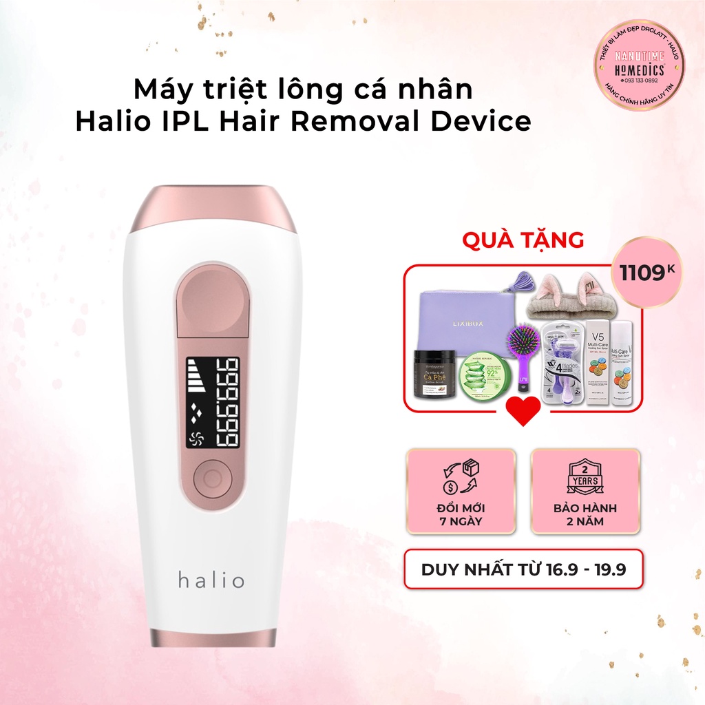 Máy triệt lông Halio IPL Hair Removal Device cá nhân tiện lợi - Thiết bị làm đẹp