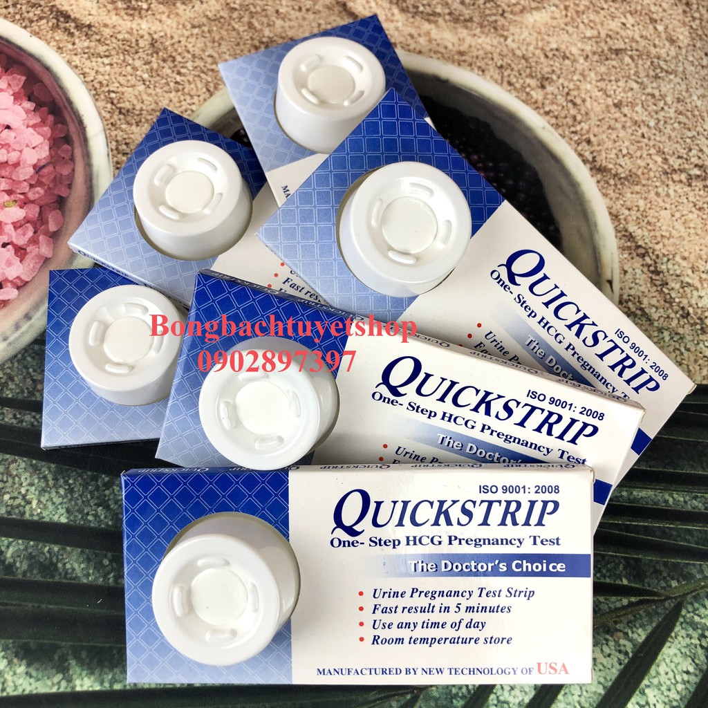 Que thử thai Quickstrip combo 6 que phát hiện thai sớm, nhanh chóng, Chính xác