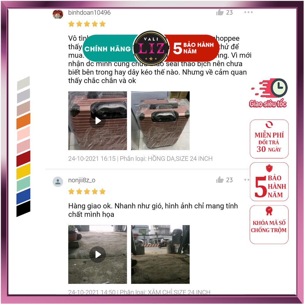 Vali kéo Vali du lich Sọc Đứng Size 20 inch Chống Vỡ Chống Nước Siêu Bền  Bảo hành 6 tháng MS886