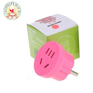 Phích Cắm Chuyển Đổi 3 Chân Chéo, 2 Chân Chéo hoặc 2 Chân Thẳng DẸT sang 2 Chân Tròn Chuẩn VN 4.8mm