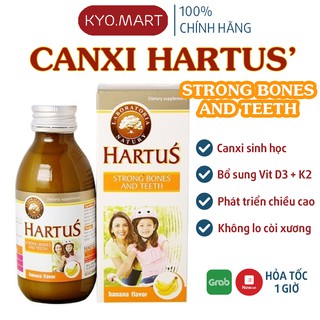 Canxi cho bé Hartus bổ sung Calcium và D3, giúp phát triển chiều cao tối đa cho bé sơ sinh, 1, 2 tuổi