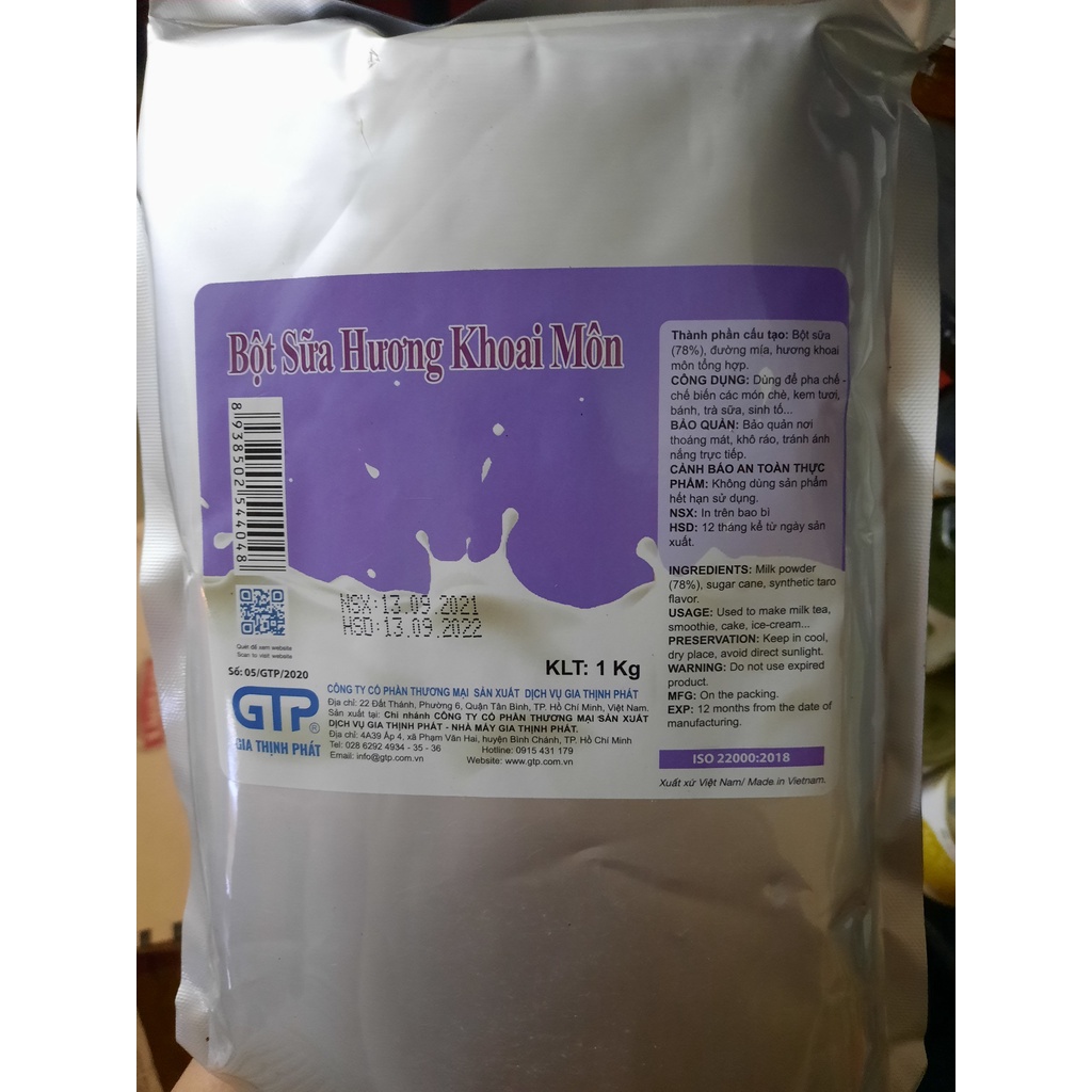 BỘT KHOAI MÔN GIA THỊNH PHÁT GÓI 1 KG