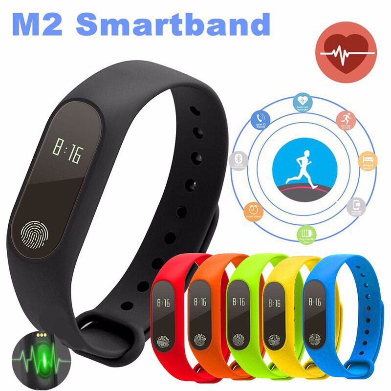[sale sập sàn] Vòng đeo tay thông minh đa năng Smart M2, Kết nối Bluetooth, Vòng đeo tay theo dõi sức khỏe