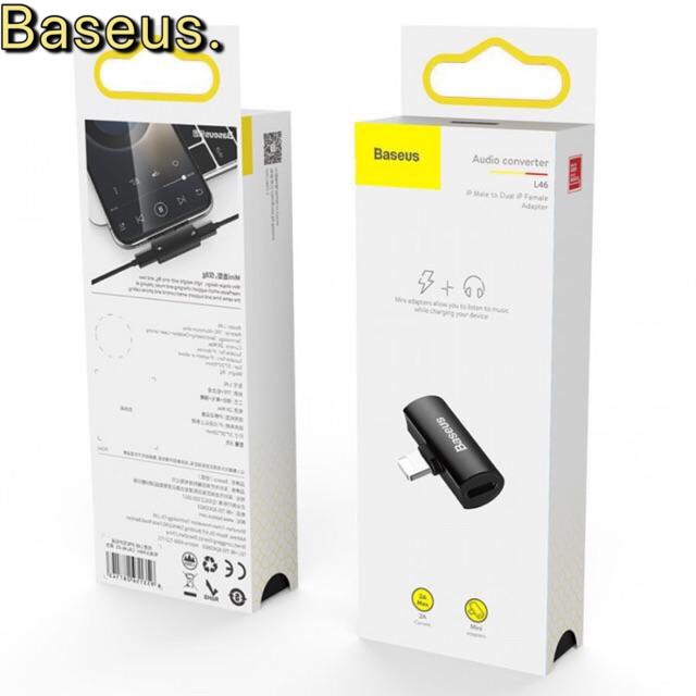 Jack Chuyển Đổi Baseus CAL46 2 Cổng Lightning Chính Hãng