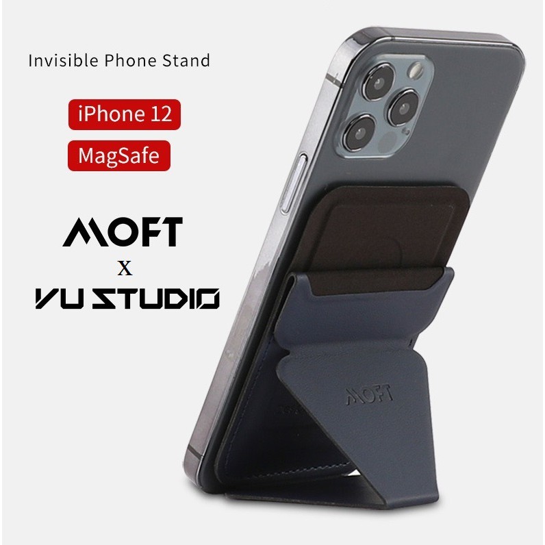 Giá đỡ điện thoại kiêm ví đựng thẻ MOFT Snap-On MagSafe iPhone 12 series sử dụng từ tính không dán MOF-12 | BigBuy360 - bigbuy360.vn