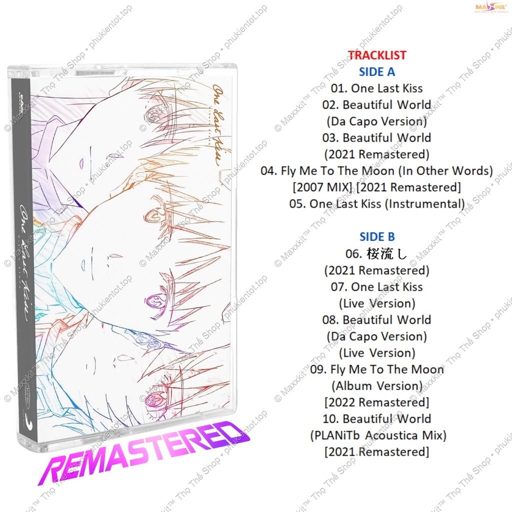 Băng cassette tape Utada Hikari - One Last Kiss  - Evangelion - EAS Records