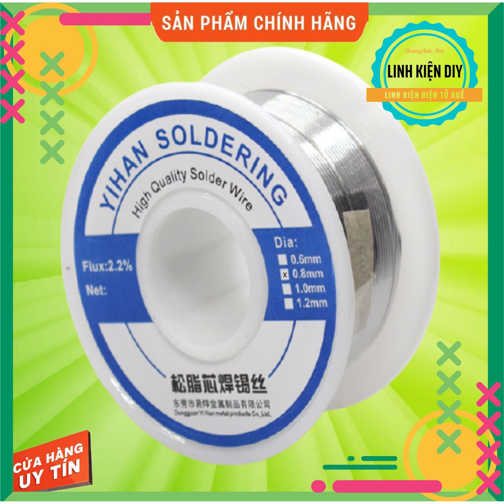 Thiếc Hàn YiHan 0.8mm 30g chất lượng cao thiếc 63/37 chất trợ hàn 2.2%