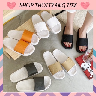 DÉP ĐẾ CAO SU NON BẢNG NHỰA, DÉP QUAI NGANG CHO CẢ NAM VÀ NỮ 88124 SHOP THỜI TRANG 7788