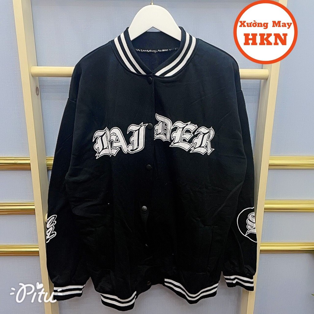 Áo Bomber Nam Nữ Tay Logo S In Chữ Der Chất Kaki Hot Trend Mã 507 Xưởng May HKN