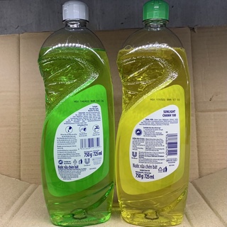 Nước rửa chén bát Sunlight Chai 750g ( sẵn đủ mầu )