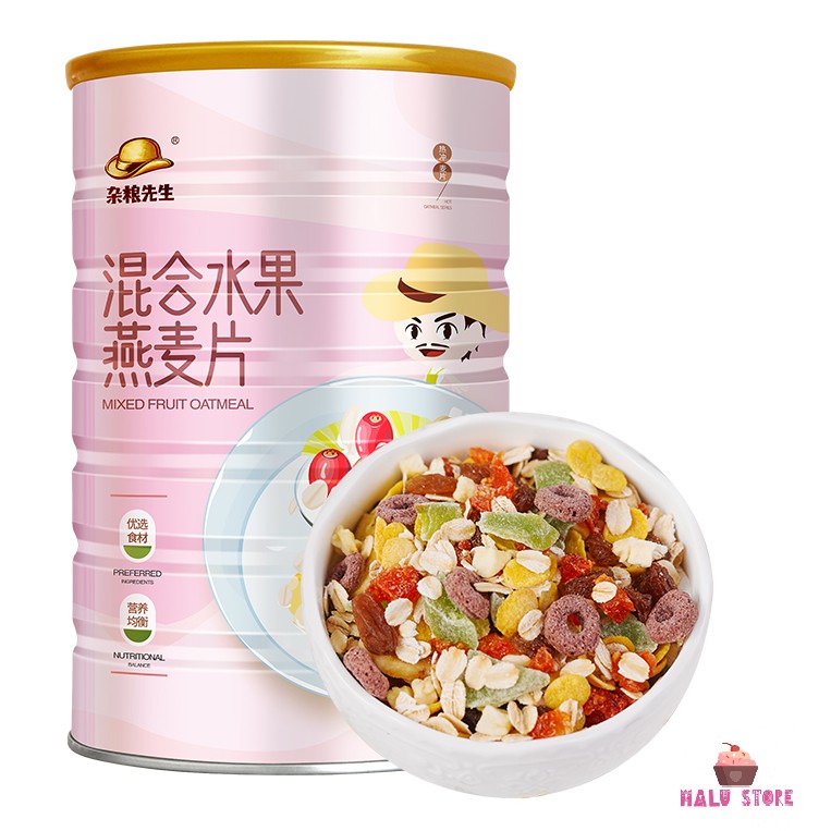 [ĂN KIÊNG] Ngũ cốc MIXED NUTS và MIXED FRUIT OATMEAL hộp 1080g