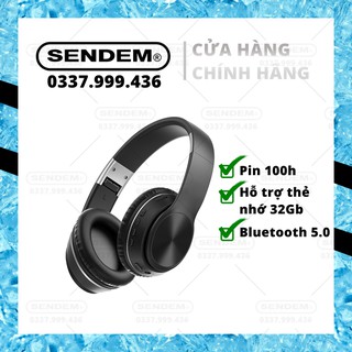 [FREESHIP]Tai nghe chụp tai Bluetooth v5.0 SENDEM K33 Kiểu dáng thể thao Hỗ trợ thẻ nhớ 32GB - HÀNG CHÍNH HÃNG