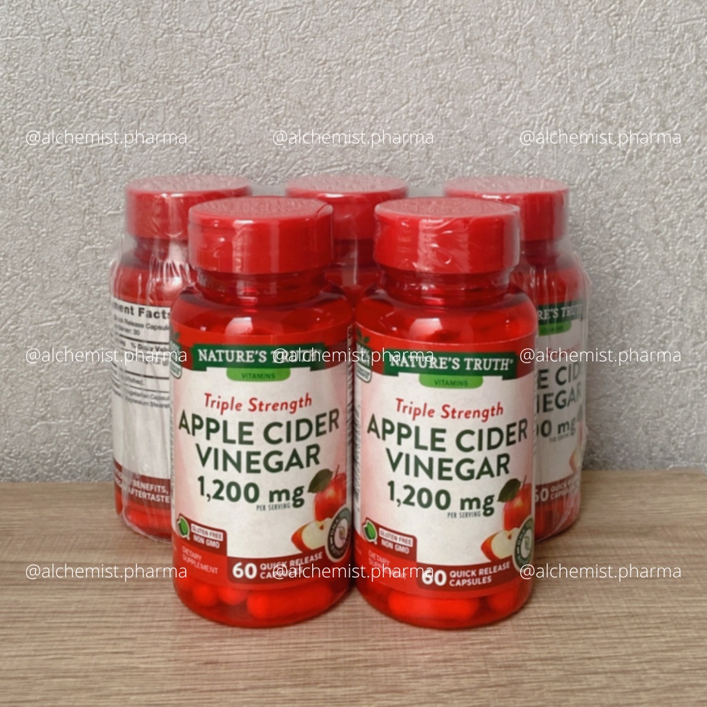 VIÊN UỐNG GIẤM TÁO NATURE'S TRUTH APPLE CIDER GIẢM CÂN, ĐỐT MỠ THỪA MỸ 60 VIÊN