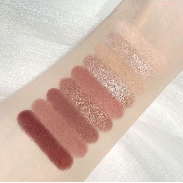Phấn mắt Guicami, bảng phấn mắt 9 ô trang điểm tông cam hồng đất makeup nội địa trung C21 - Sammi beauty