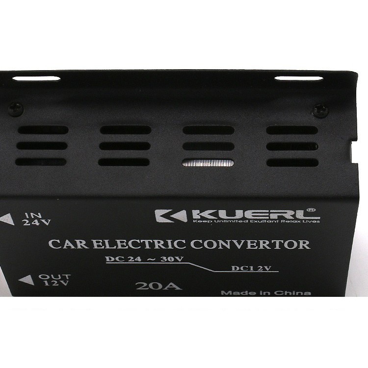 Bộ chuyển đổi nguồn DC 24V sang 12V chính hãng cho ô tô - thiết bị đổi điện 24V-12V