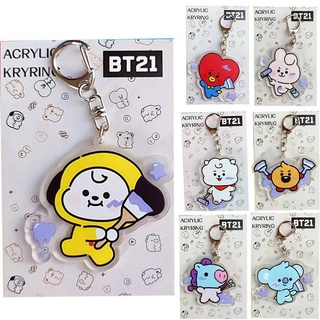 Móc Chìa Khóa Hai Mặt Bằng Acrylic In Hình Nhân Vật BT21 Trong BTS 2022