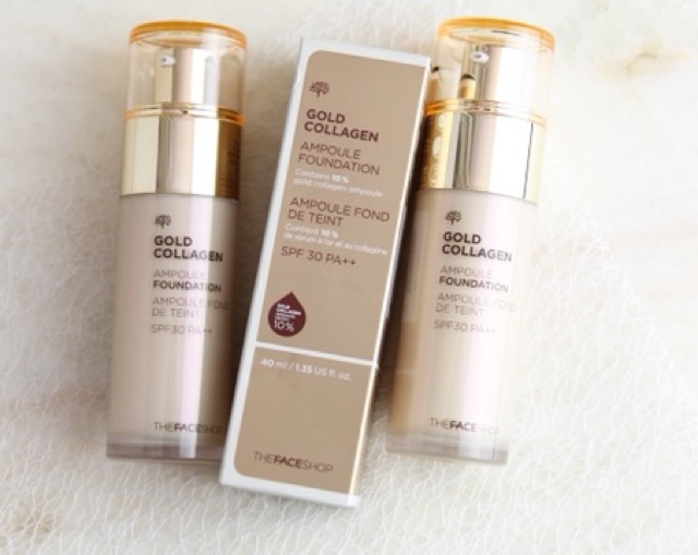 Kem nền The Face Shop Gold Collagen Ampoule Foundation