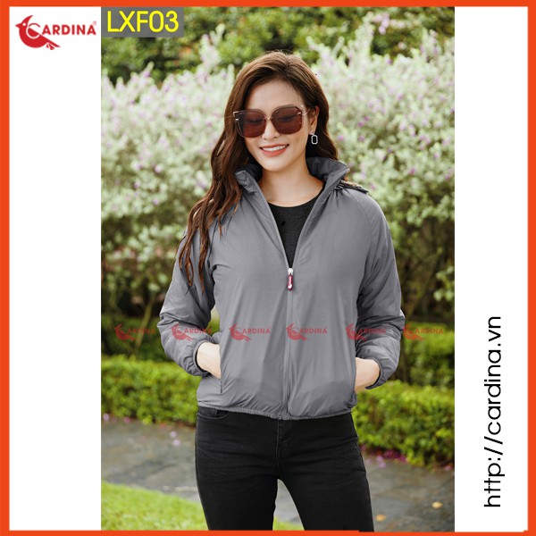Áo khoác lông cừu nữ CARDINA chất gió xước 2 lớp cao cấp siêu nhẹ siêu ấm LXF. | BigBuy360 - bigbuy360.vn