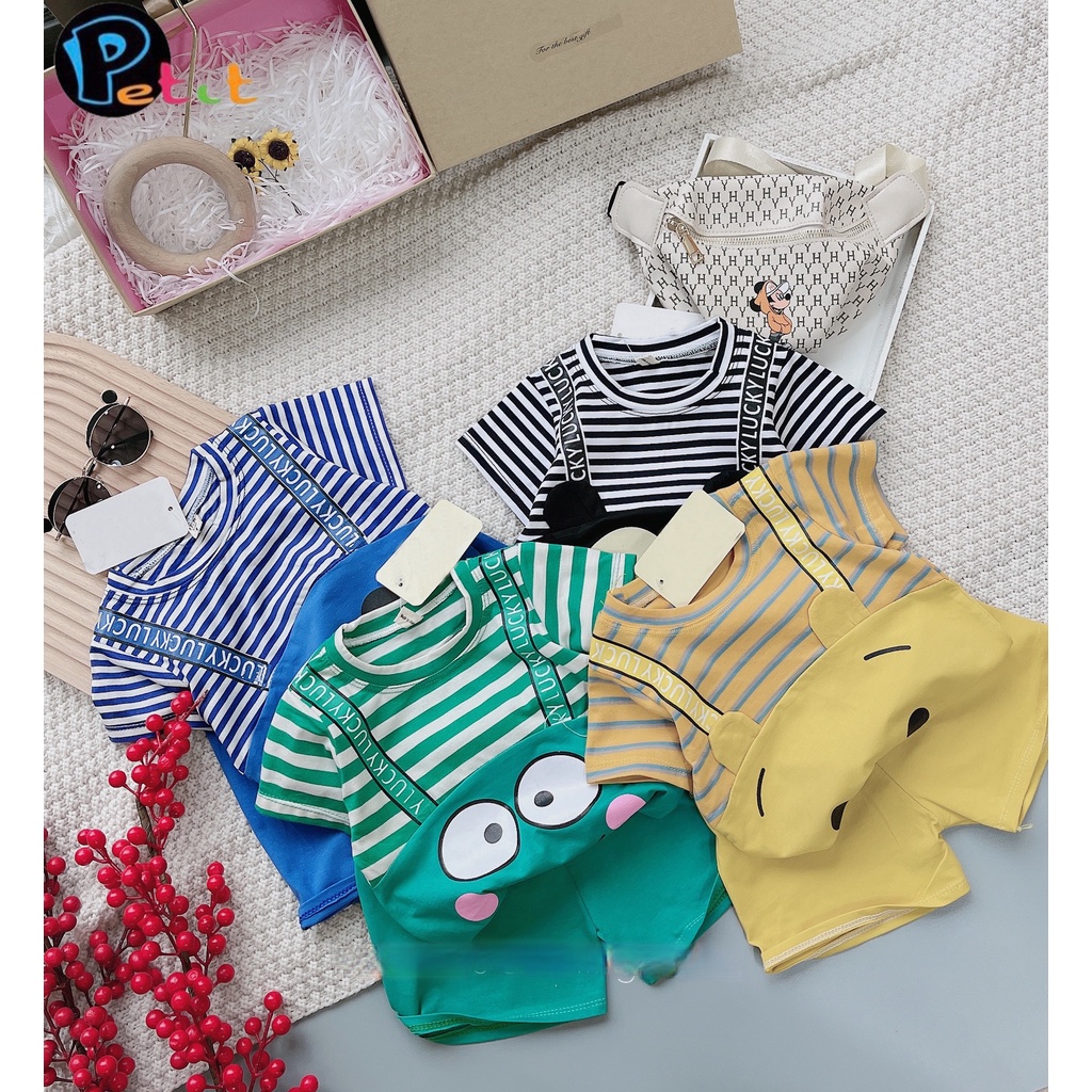 BỘ THUN SORT SỌC CARTOON BÉ TRAI