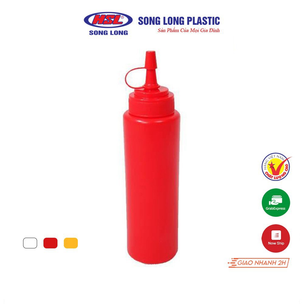 Chai đựng tương ớt Song Long Plastic 200ml 300ml 500ml(2925)