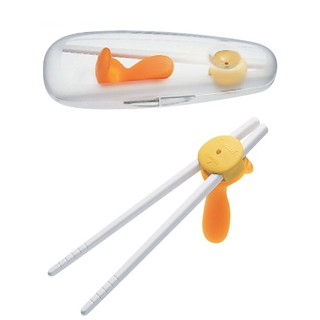 Đũa tập ăn cho bé có hộp Combi - màu cam Combi